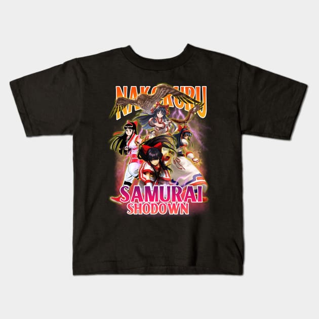 Bootleg Nakoruru Samurai Shodown Kids T-Shirt by clvndesign